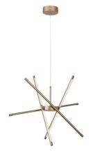 Henli2,ind.pend. LED40W, 66x66cm, gold 72339
