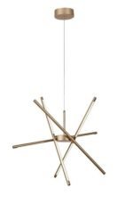 Henli2,ind.pend. LED40W, 66x66cm, gold 72339 - imagine 5