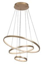 Beliza.ind.pend. LED90W, 3 round, gold 72349