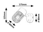 Venaro,ind.wall, E14 1xMAX15W, L17,5cm 73059 - imagine 7