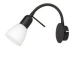 Soma,ind.wall, E14 1x40W, H20,5cm, black 73090 - imagine 2