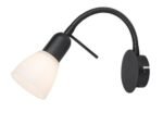 Soma,ind.wall, E14 1x40W, H20,5cm, black 73090
