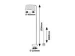 Farelia,ind.floor, E27 1xMAX10W, H175cm 74019 - imagine 6