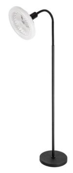 Lampadar Venturo, Metal Negru, Abajur Alb, E27 x1 20W, L380mm, H1350mm, Rabalux - imagine 2