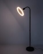 Lampadar Venturo, Metal Negru, Abajur Alb, E27 x1 20W, L380mm, H1350mm, Rabalux - imagine 7