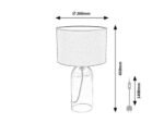 Luxin,ind.table, E14 1xMAX40W, H45cm 74048 - imagine 6