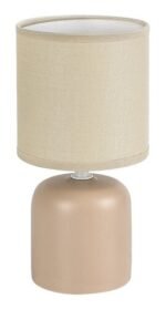 Veioză Daphni, Bej, E14 1x40W, Ø120mm, H230mm, Rabalux - imagine 2