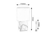 Nalisa,ind.table,E14 1x40W,white,rectan. 74069 - imagine 5