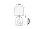 Gisaya,ind.table, E14 1xMAX25W, H35cm 74075 - imagine 5