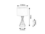Nivra,ind.table, E27 1xMAX40W, black 74082 - imagine 7