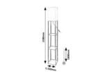 Lampadar Bronn, Negru, E27 1x40W, 220x1500mm, H1500mm, Rabalux - imagine 4