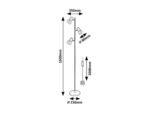 Hatice,ind.floor, E14 3xMAX15W, H150cm 74279 - imagine 6