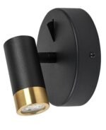 Kadir,ind.wall, LED3W, black/gold 75040 - imagine 2