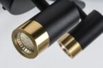 Kadir,ind.ceil. LED6W, L37cm, black/gold 75041 - imagine 5