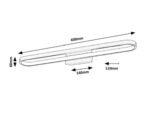Odran,ind.wall, LED18W, L60cm, gold 75056 - imagine 6