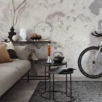 Lampă Decorativă Poppilol portocaliu, Metal Argintiu, Abajur Transparent, LED 25W, Ø55mm, H375mm, Rabalux