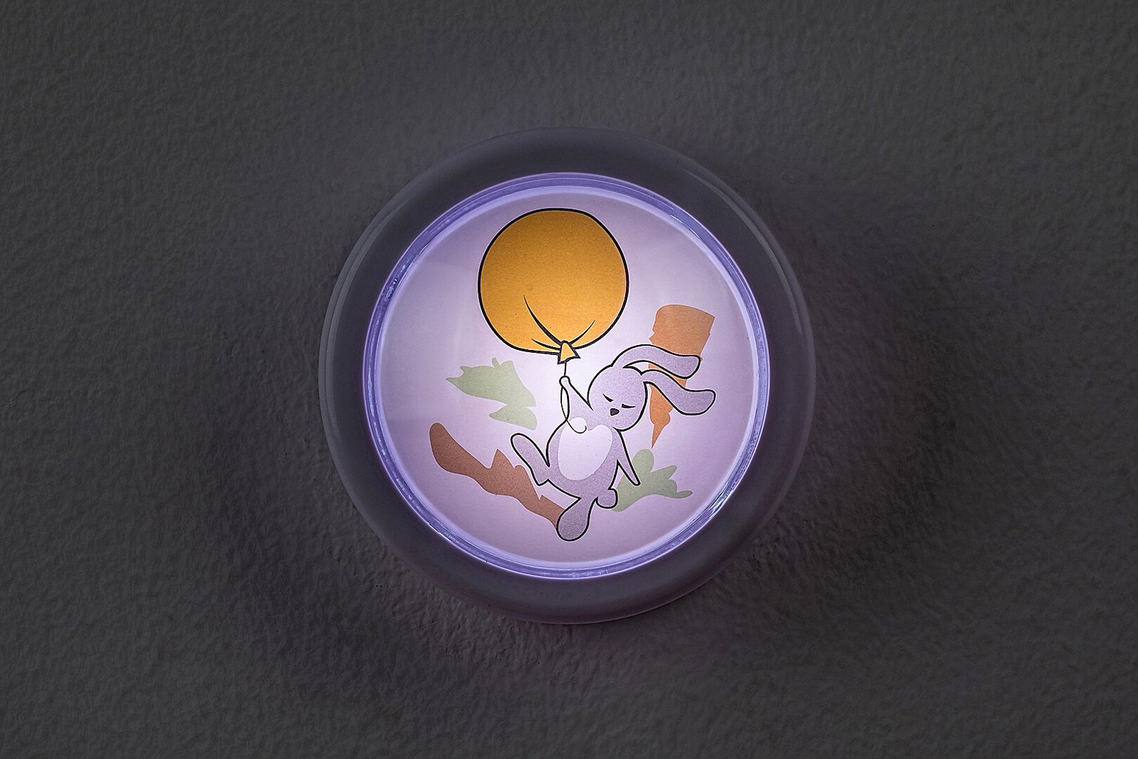 76073-3-1 Hopply,ind.pushlight, 0,3W, D10cm, bunny 76073 - imagine 1