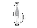 Glitter2,lava lamp, LED25W, H40cm, green 76113 - imagine 7