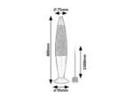 Glitter2,lava lamp, LED25W, H40cm,purple 76115 - imagine 7