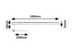 Bareg.ind.cablight. LED20W, L149cm,white 78011 - imagine 7