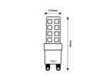 SMD LED, G9, 9W, 1120lm, 3000K 79175 - imagine 4