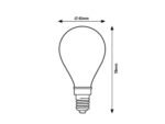 Fil. LED, E14 G45, 6W, 800lm, 4000K 79190 - imagine 2
