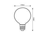Fil. LED, E27 G95, 7W, 806lm, 3000K 79193 - imagine 5