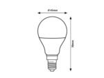 SMD LED, E14 G45, 5W, 470lm, 3000K 79195 - imagine 4