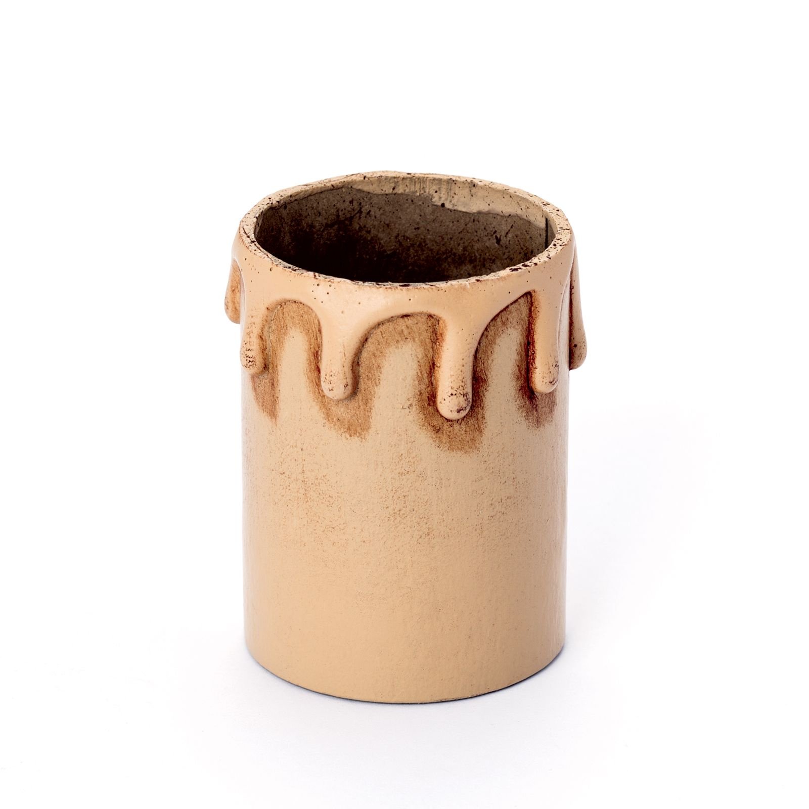 00a4a937-e8a9-4112-a07e-87159b58ccc1 Tub Protectie Soclu E27 Pentru Candelabru Imitatie Lumanare cu Picurare Culoare Maro Antic, Inaltime 60mm, Diametru Exterior 43mm, Diametru Interior 41mm ORION - imagine 1