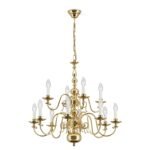 Candelabru Clasic FLAMAND, 12 lampi, alama masiva lucioasa, E14 12x40W, Stilluster , ORION - imagine 4