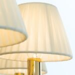 Candelabru de cristal KRISTALLDESIGN, 9 lampi E14, 102x58cm, alama solida aurie cu nuanta de sampanie, pandantive de cristal Swarovski ORION - imagine 4