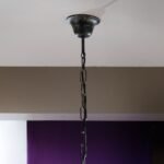 Candelabru VERONA, 17 flacari E14, otel antic-auriu, pandantive de sticla clara-taiata, diametrul 105cm ORION - imagine 4