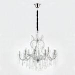 Candelabru THERESA, 18-brate E14 cadru otel argintiu ORION - imagine 10