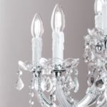 Candelabru THERESA, 18-brate E14 cadru otel argintiu ORION - imagine 9