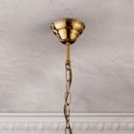 Candelabru para EMPIRE CRYSTAL, 10 lumini E14, cadru alama solida, pandantive de cristal Schoeler, diametru 80cm, placat cu aur de 24K ORION - imagine 3