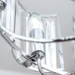 Candelabru de cristal GSTAAD, 21 lampi E14, alama solida cromata, pandantive sticla cristalinizata K9 ORION - imagine 5
