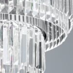 Candelabru PRISM, LED 80W/6400lm/3000K), cadru otel placat cu aur de 24 carate, Diametru 55cm ORION - imagine 6