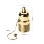 Dulie E27/M10x1/Metall Alama, cu Lantisor de Tragere, Pentru Veioza sau Aplica Inaltime 89mm, Diametru 42mm ORION - imagine 4
