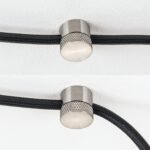 Set Clipsuri pin de Tavan si Perete, 3 buc, Ø 19 mm Pentru Detensionare Cabluri, Metal Nichel ORION - imagine 2