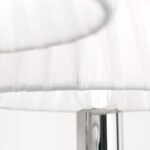 Aplică din cristal KRISTALLDESIGN, 2 lampi E14 cadru alama solida cromata cu abajur alb, pandantive de cristal Swarovski ORION - imagine 7