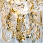 Aplica de perete KRISTALL KLASSISCH, 1 lumina cu comutator telescopic,  alama solida aurie, cristale Swarovski, E14 1x40W ORION - imagine 6