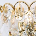 Aplica de perete KRISTALL KLASSISCH, 1 lumina cu comutator telescopic,  alama solida aurie, cristale Swarovski, E14 1x40W ORION - imagine 7