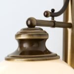 Aplica Vintage OLD LAMP , E27 1x60W, din Alama Masiva, Finisaj Alamă Antică, Inaltime 30cm ORION - imagine 7