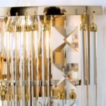 Aplica de perete KRISTALL KLASSISCH, 2 lumini alama solida aurie, cristale Swarovski, E14 2x40W ORION - imagine 7