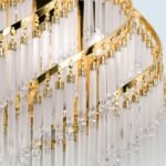 Aplica de perete KRISTALL KLASSISCH, 2 lumini alama solida aurie, cristale Swarovski, G9 2x40W ORION - imagine 6