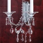 Aplica de perete KATHARINA, 2 luminiE14 alama solida cromata, cristale Swarovski, E14 2x40W ORION - imagine 2