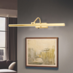 Aplica LED pentru tablou PORTRAIT, otel auriu mat, 60cm 12W/750lm/3000K, Orion