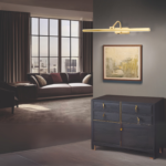 Aplica LED pentru tablou PORTRAIT, otel auriu mat, 60cm 12W/750lm/3000K, Orion - imagine 3