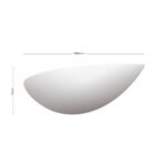 Aplica LED GYPSUM, ceramica, alb 6,6W/500lm/3000K ORION - imagine 8