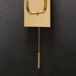 Aplica PIPES, G9 cadru tevi alama solida auriu cu abajur sticla opal lucios ORION - imagine 4